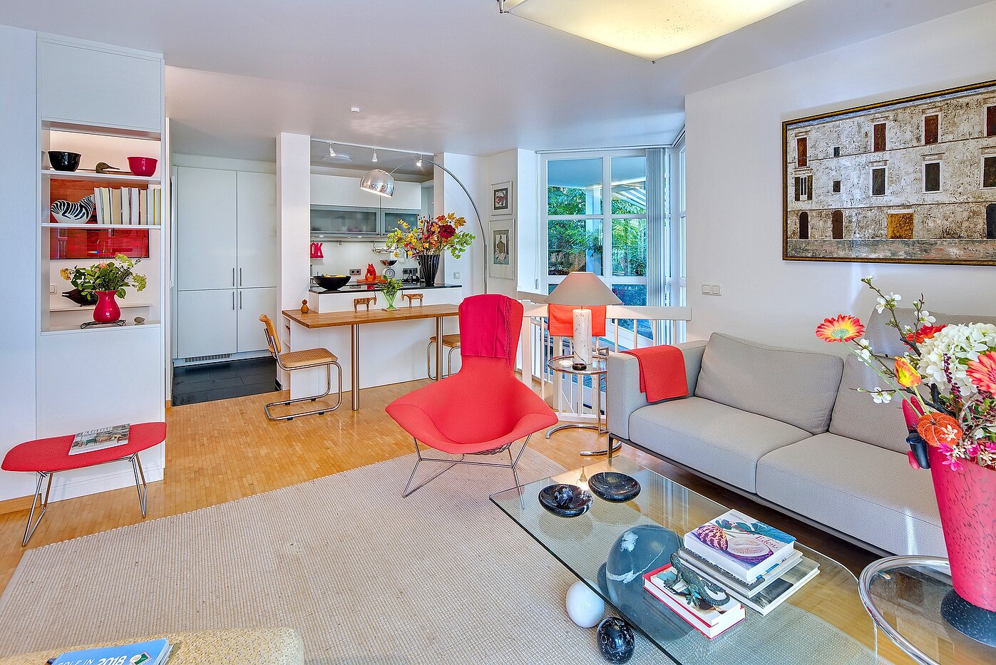 Erdgeschosswohnung mit 2 Zimmern | München-Obermenzing | 70280 | Wohn- und Essbereich