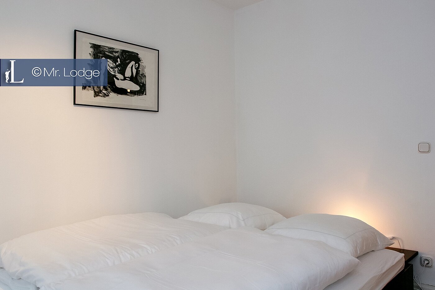 Etagenwohnung mit 2 Zimmern | München-Isarvorstadt | 1709ML2 | Bett, Schlafzimmer