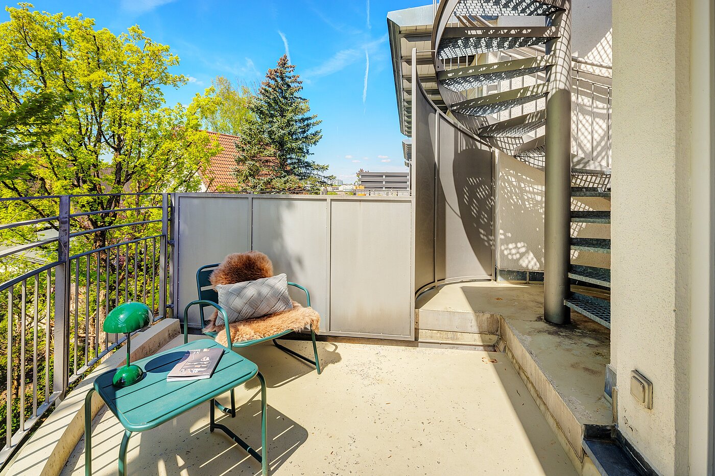 Etagenwohnung mit 2.5 Zimmern | München-Fasangarten | 702211 | ...Wendeltreppe zur...