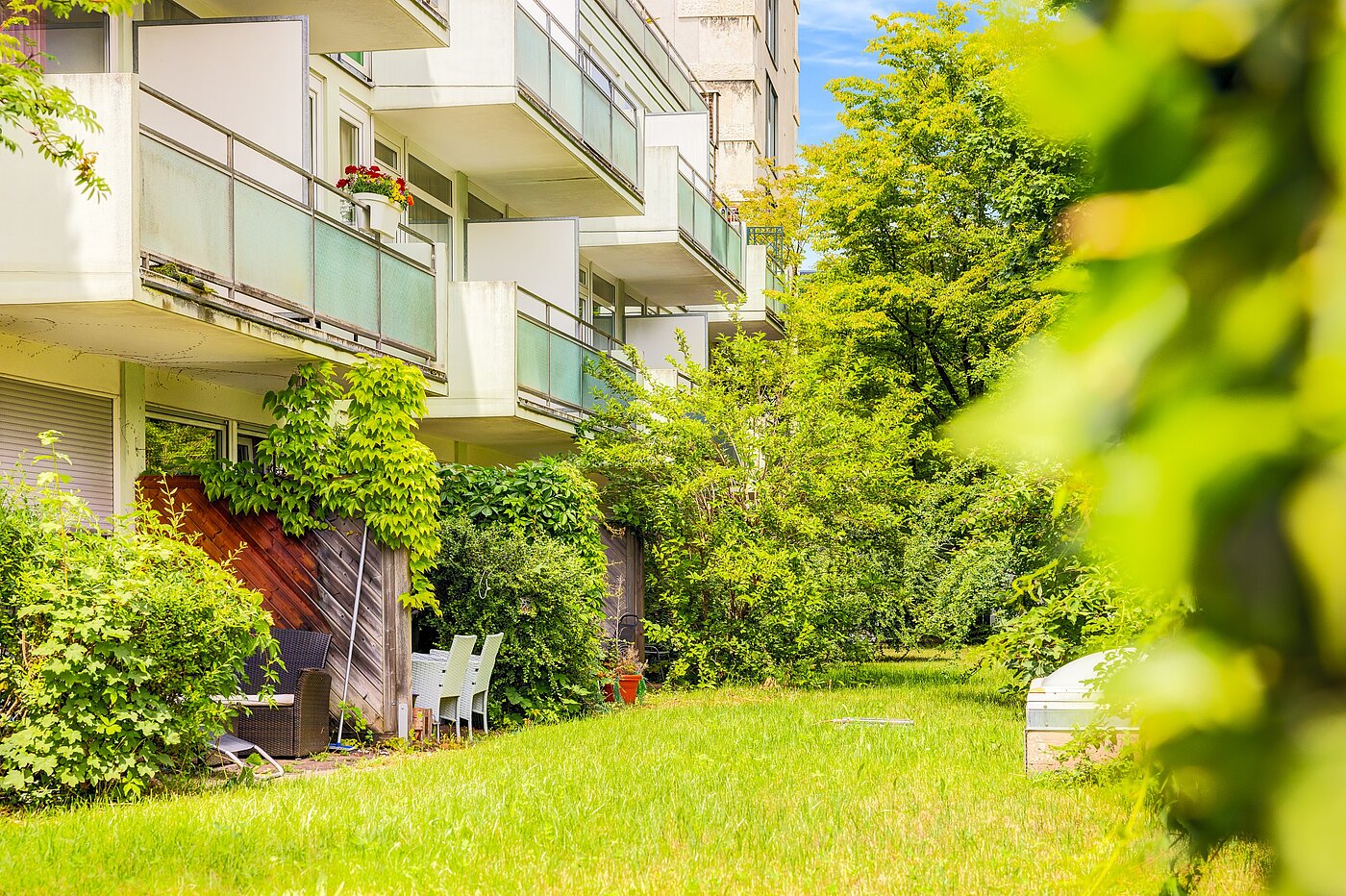 Apartment mit 1 Zimmer | München-Schwabing | 70257 | Gartenansicht