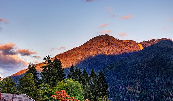 Reiheneckhaus mit 3 Zimmern | Kreuth | 70037 | Sonnenuntergang am Wallberg