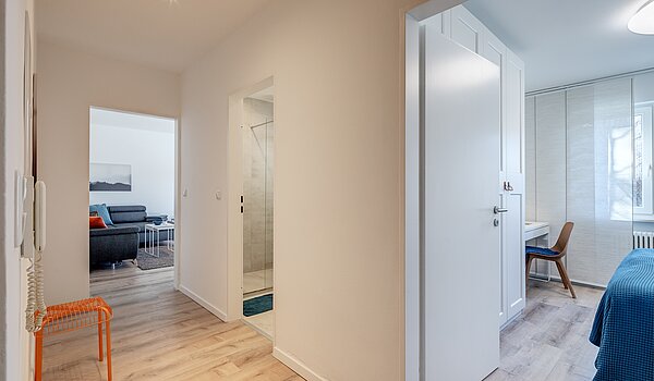 Erdgeschosswohnung mit 2 Zimmern | München-Moosach | 70462 | Raumaufteilung