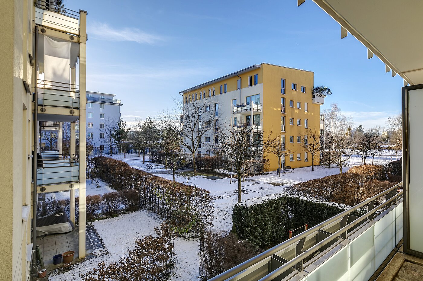 Etagenwohnung mit 4 Zimmern | 1709ML3 | Die Aussicht vom Balkon...