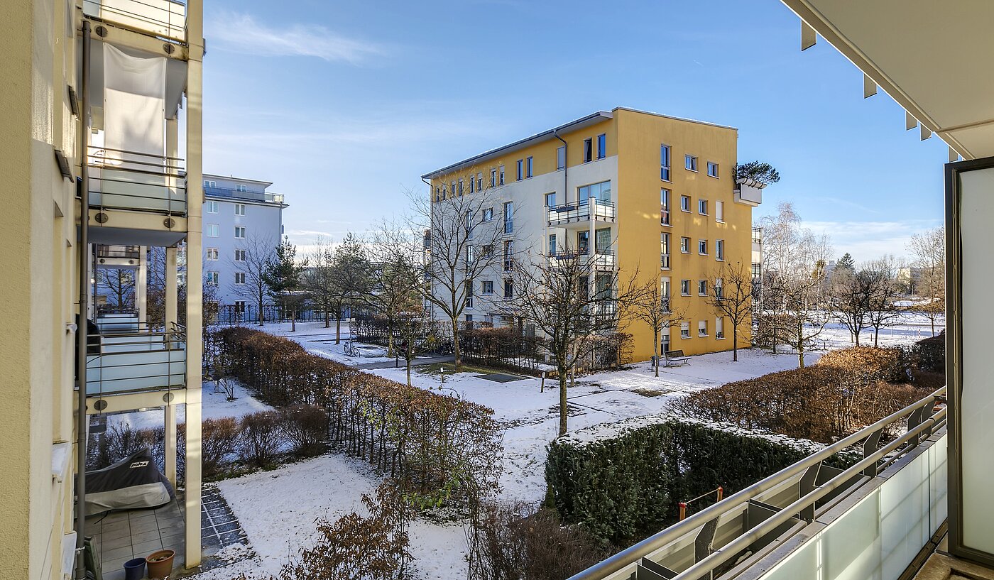 Etagenwohnung mit 4 Zimmern | 1709ML3 | Die Aussicht vom Balkon...