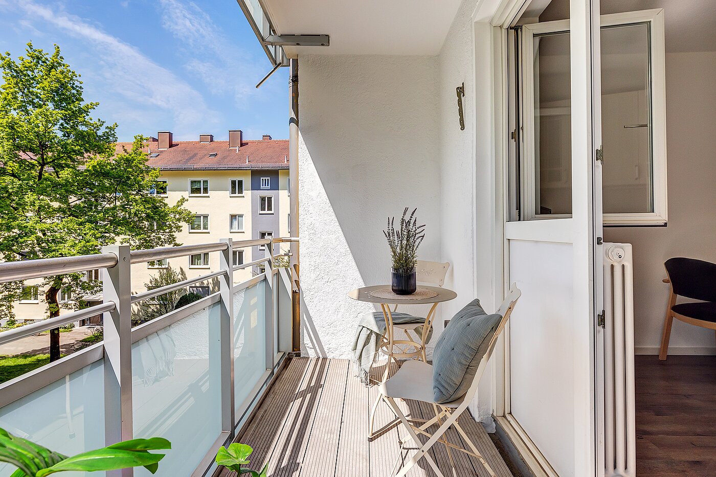 Etagenwohnung mit 2.5 Zimmern | München-Berg am Laim | 70030 | ...Zugang zum Südbalkon