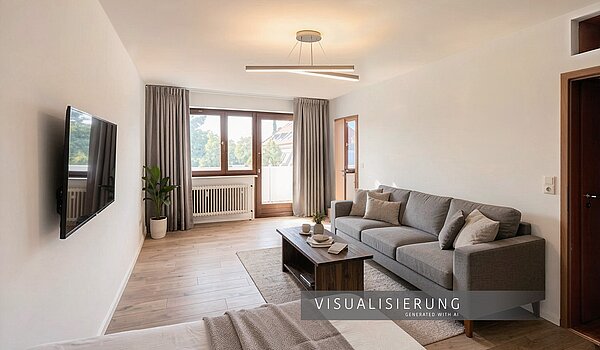 Apartment mit 1 Zimmer | München-Laim | 70503 | Visualisierung mit KI