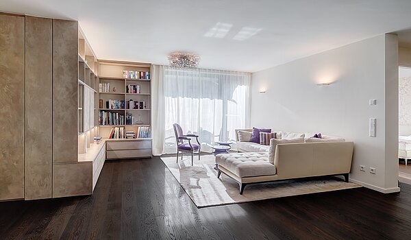 Etagenwohnung mit 3 Zimmern | München-Schwabing | 1511ML1 | Wohnzimmer