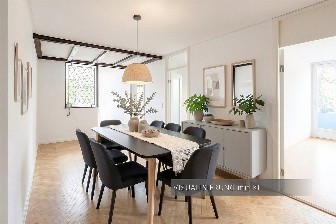 Etagenwohnung mit 3.5 Zimmern | München-Bogenhausen | 703052 | Visualisierung mit KI