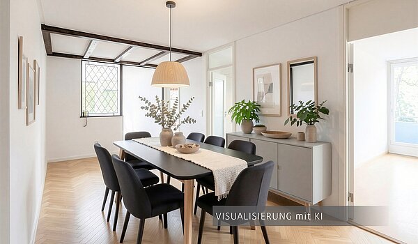 Etagenwohnung mit 3.5 Zimmern | München-Bogenhausen | 703052 | Visualisierung mit KI