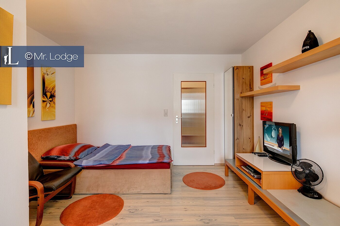 Etagenwohnung mit 1 Zimmer | München-Milbertshofen | 1710ML5 | Blick zum Bett