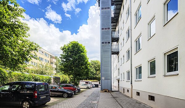 Etagenwohnung mit 1 Zimmer | München-Schwabing | 70454 | ...und Außenaufzug
