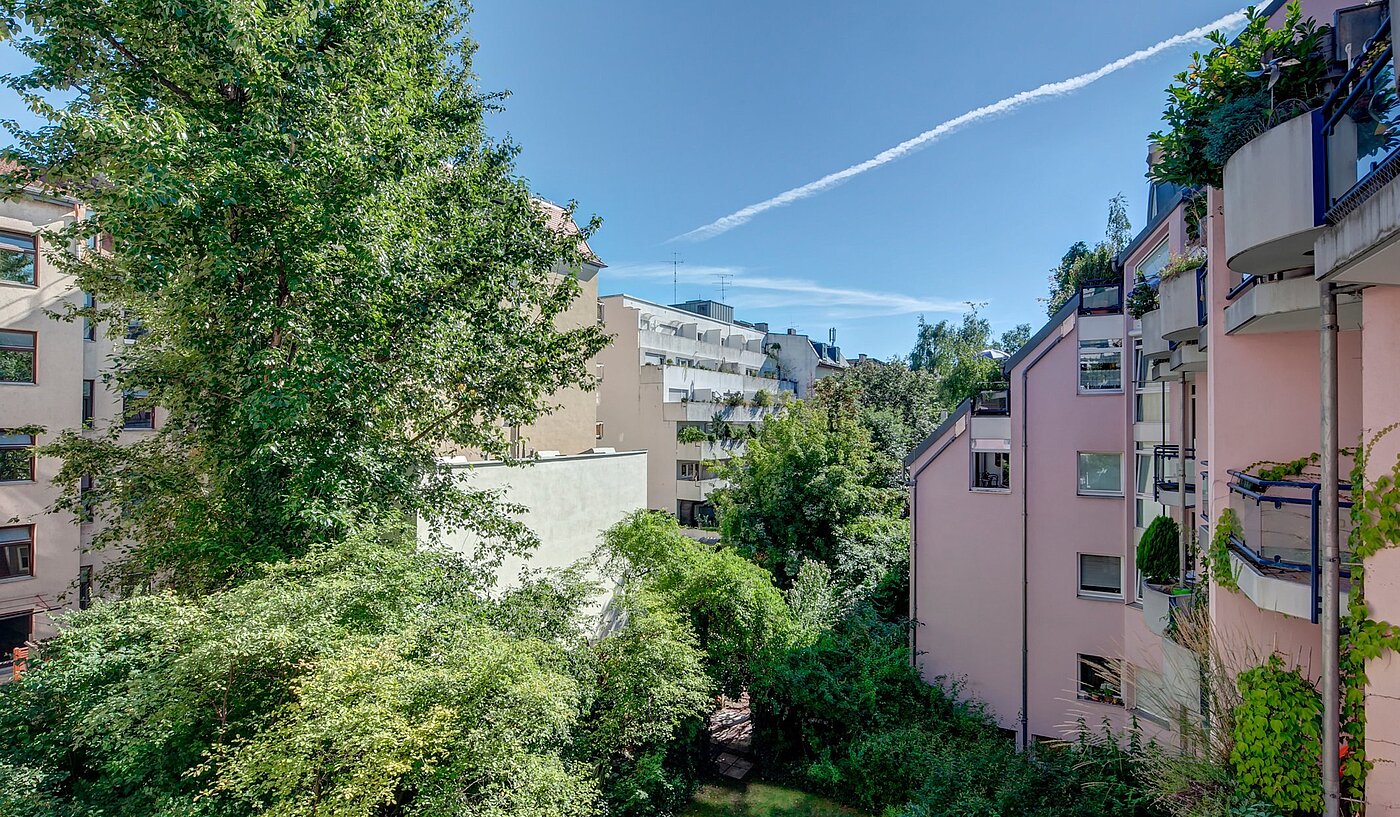 Etagenwohnung mit 2 Zimmern | München-Nymphenburg | 1809ML2 | mit grüner Aussicht