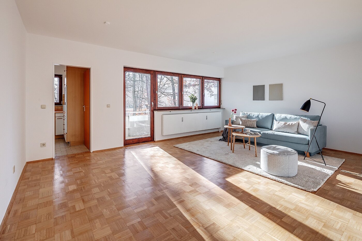 Etagenwohnung mit 4 Zimmern | Eichenau | 1911ML12 | Großes Wohnzimmer