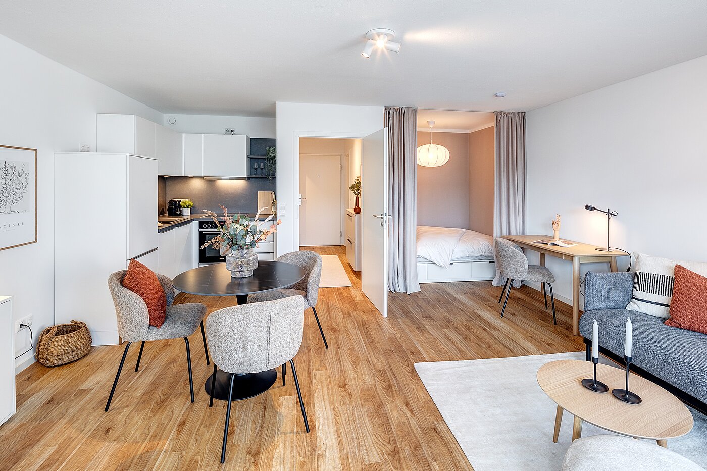 Etagenwohnung mit 1 Zimmer | München-Neuhausen | 70197 | Schlafnische zum...