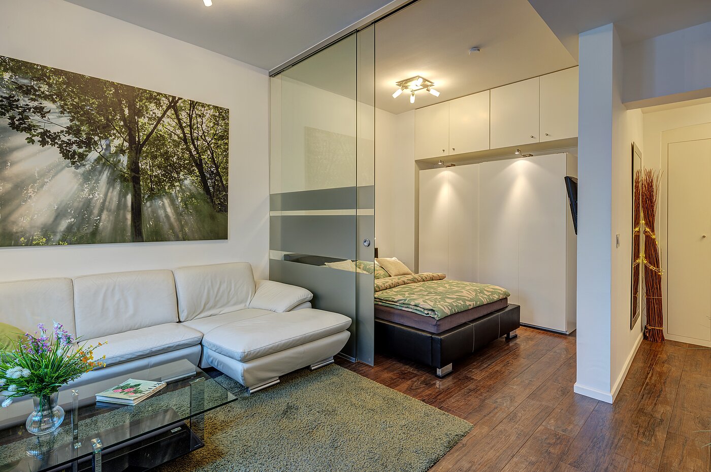 Etagenwohnung mit 1 Zimmer | München-Neuhausen | 70235 | ...und Schlafbereich