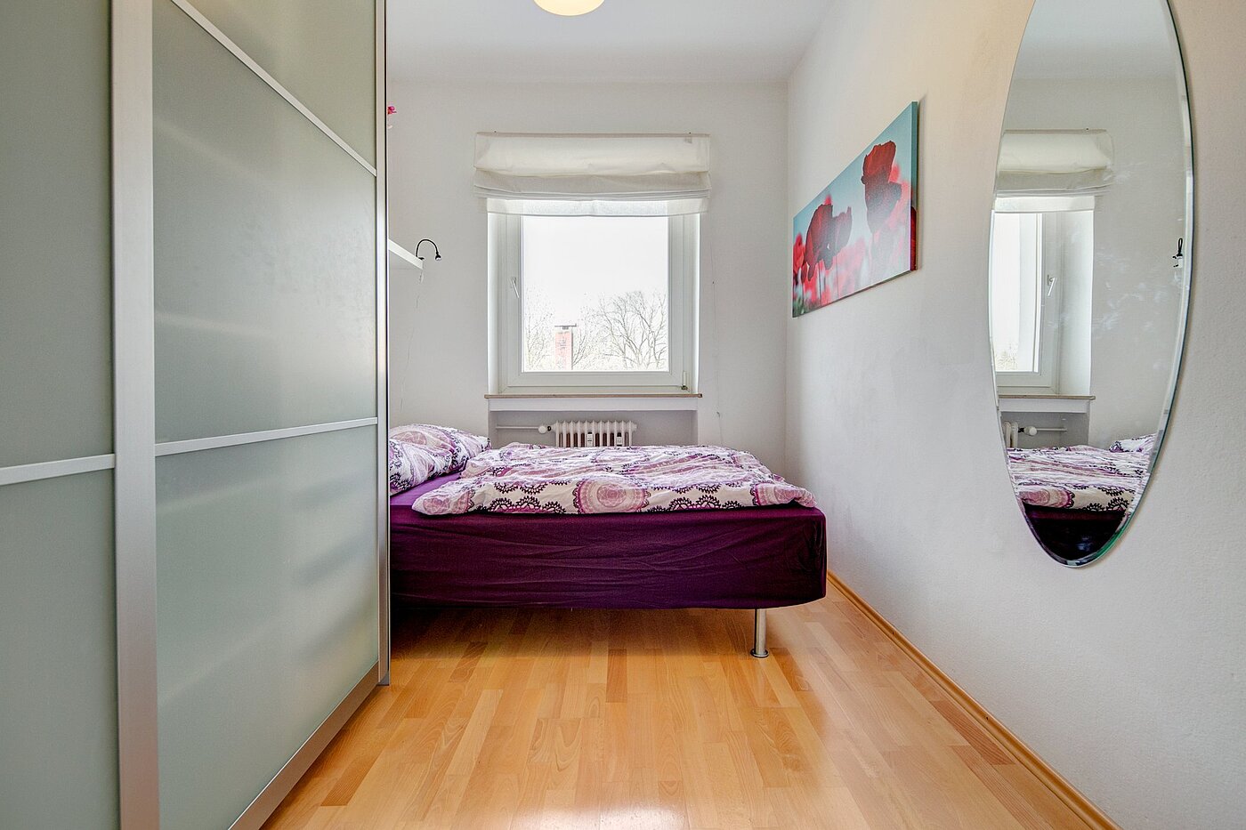 Etagenwohnung mit 2 Zimmern | München-Laim | 1909ML3 | Helles Schlafzimmer