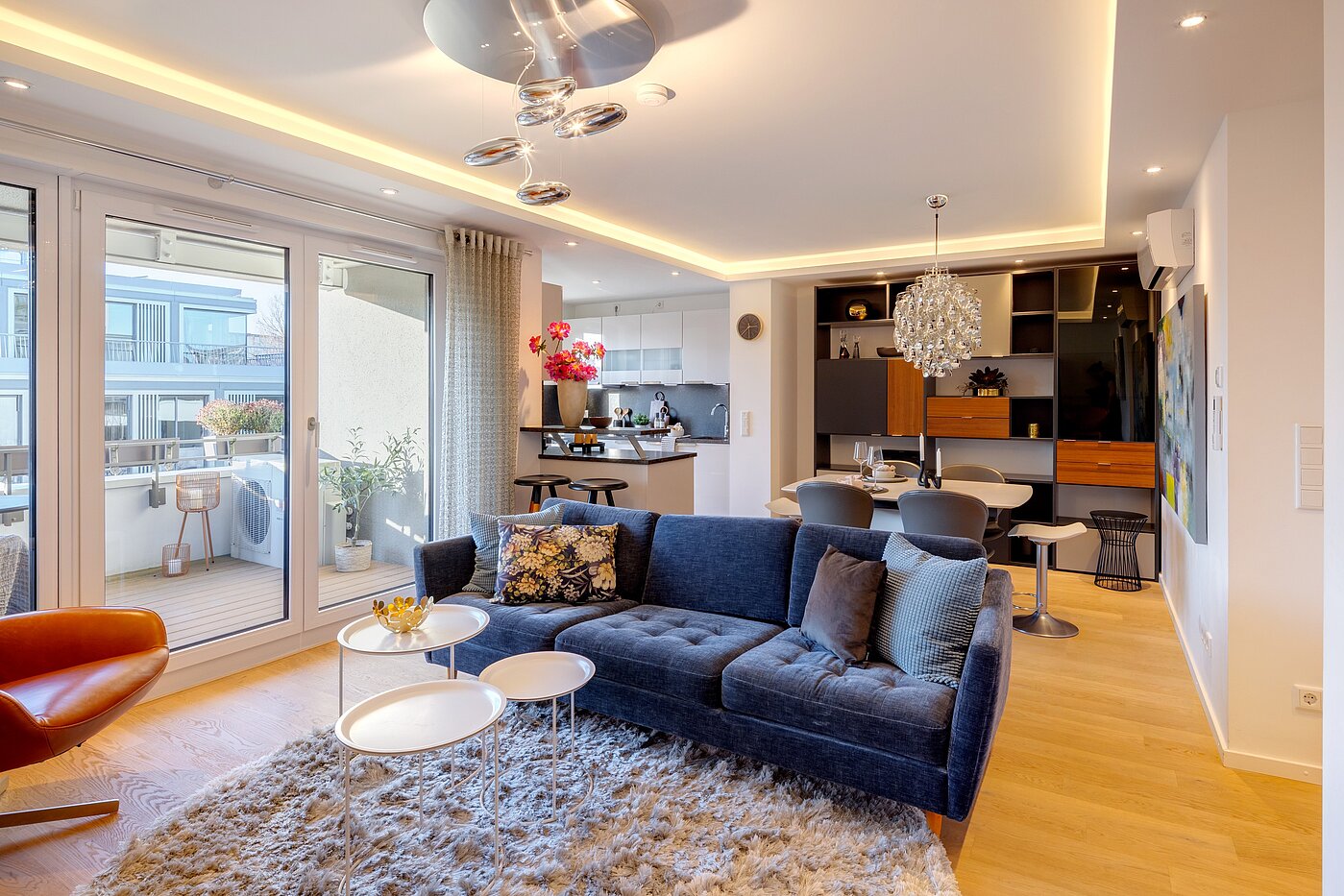 Etagenwohnung mit 4 Zimmern | München-Bogenhausen | 70380 | Wohnzimmer...