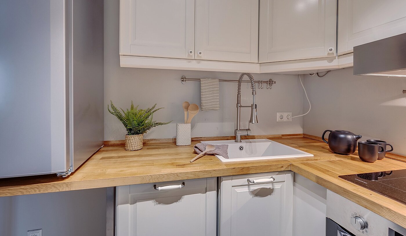 Hochparterre mit 2 Zimmern | München-Lehel | 2012ML1 | Hier macht kochen Spaß