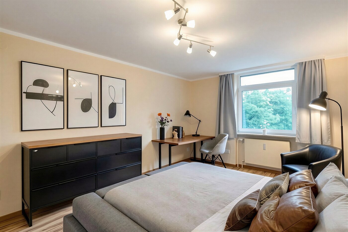 Etagenwohnung mit 4 Zimmern | München-Aubing | 70276 | KI-generiertes Möblierungsbeispiel