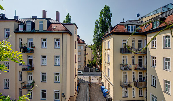 Etagenwohnung mit 2 Zimmern | München-Schwabing | 70434 | ...mit Ausblick