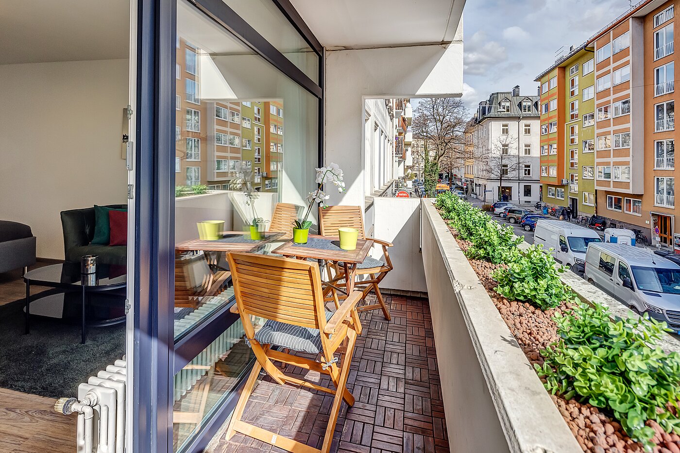 Etagenwohnung mit 1 Zimmer | München-Ludwigsvorstadt | 70176 | Balkon mit Südost Ausrichtung