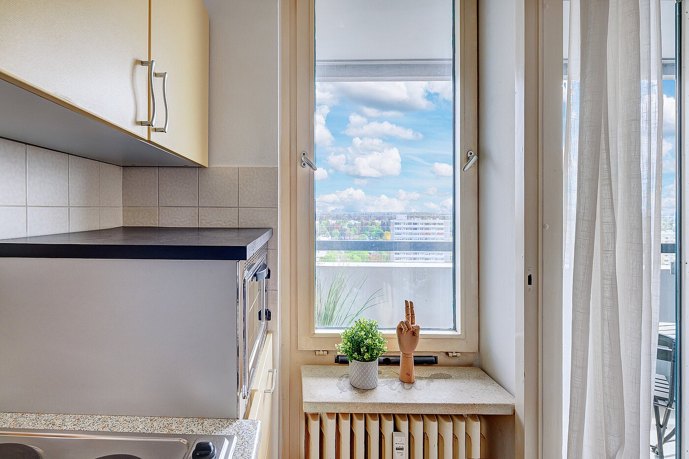 Etagenwohnung mit 1 Zimmer | München-Solln | 2201ML92 | Küche mit Fenster