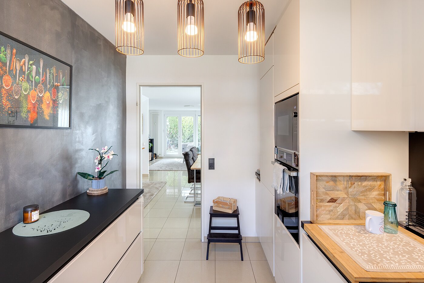 Doppelhaushälfte mit 5 Zimmern | Unterföhring | 70119 | Blick zum Wohnen