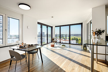 Obersendling: Exklusive 3-Zimmer-Wohnung im Alpenglühen - frei