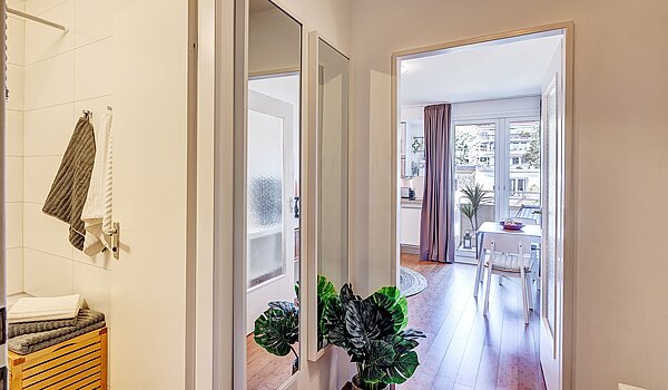 Etagenwohnung mit 1 Zimmer | München-Schwabing | 2210ML3 | Diele mit...