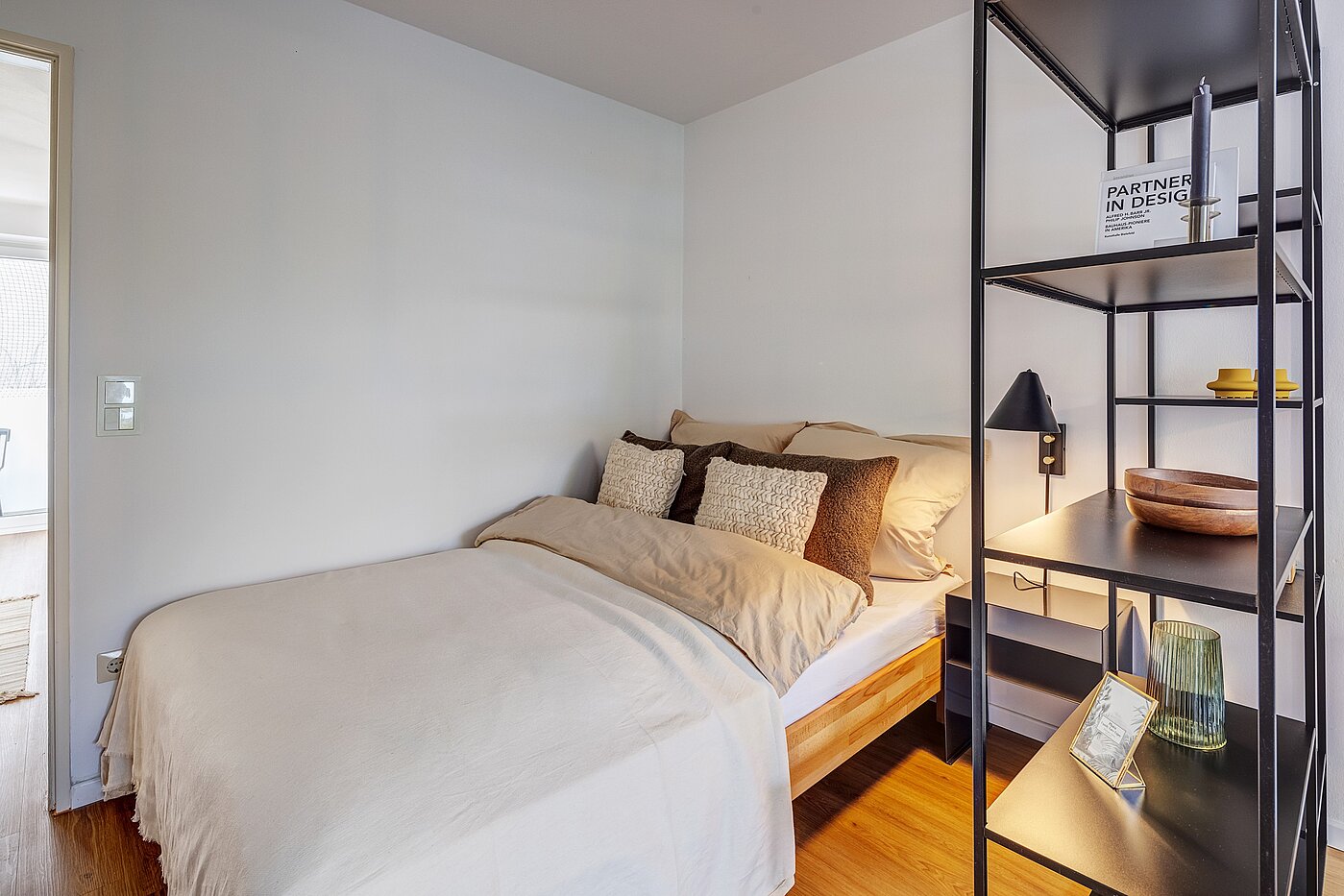 Etagenwohnung mit 1 Zimmer | München-Maxvorstadt | 700022 | Schlafbereich mit Doppelbett