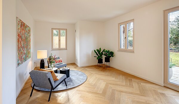 Terrassenwohnung mit 3 Zimmern | München-Harlaching | 70371 | Großzügig