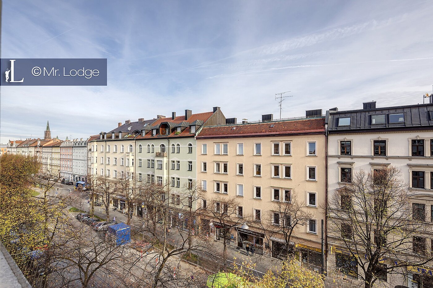Etagenwohnung mit 2.5 Zimmern | München-Haidhausen | 1710D2 | Aussicht vom Wohnzimmer
