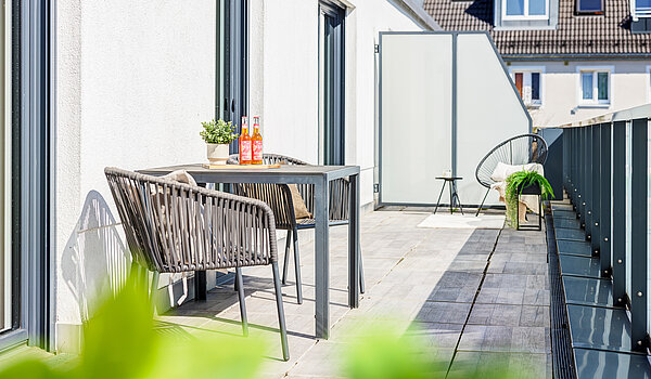 Penthouse mit 2 Zimmern | München-Bogenhausen | 70385 | ...gemütliches Frühstück