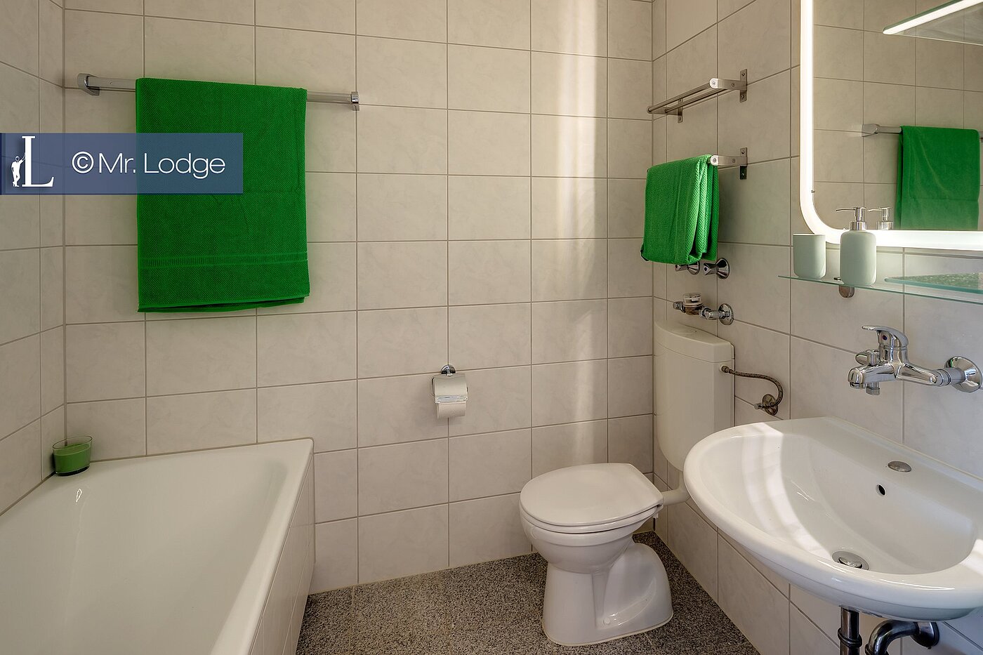 Etagenwohnung mit 1 Zimmer | München-Bogenhausen | 1809ML3 | Bad