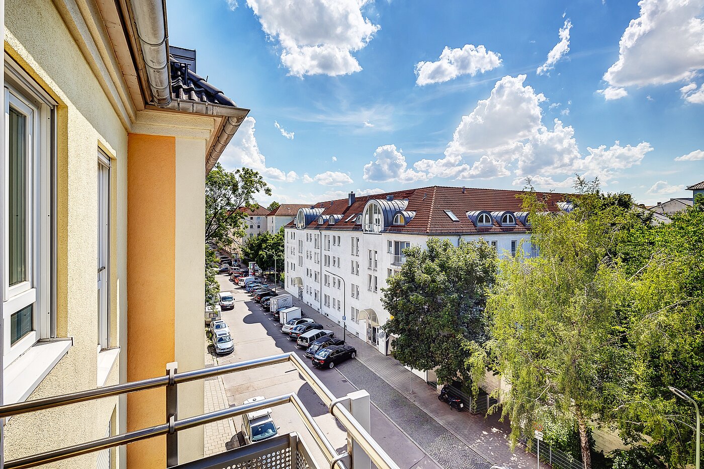 Etagenwohnung mit 3 Zimmern | München-Laim | 2206ML2 | Blick vom Balkon