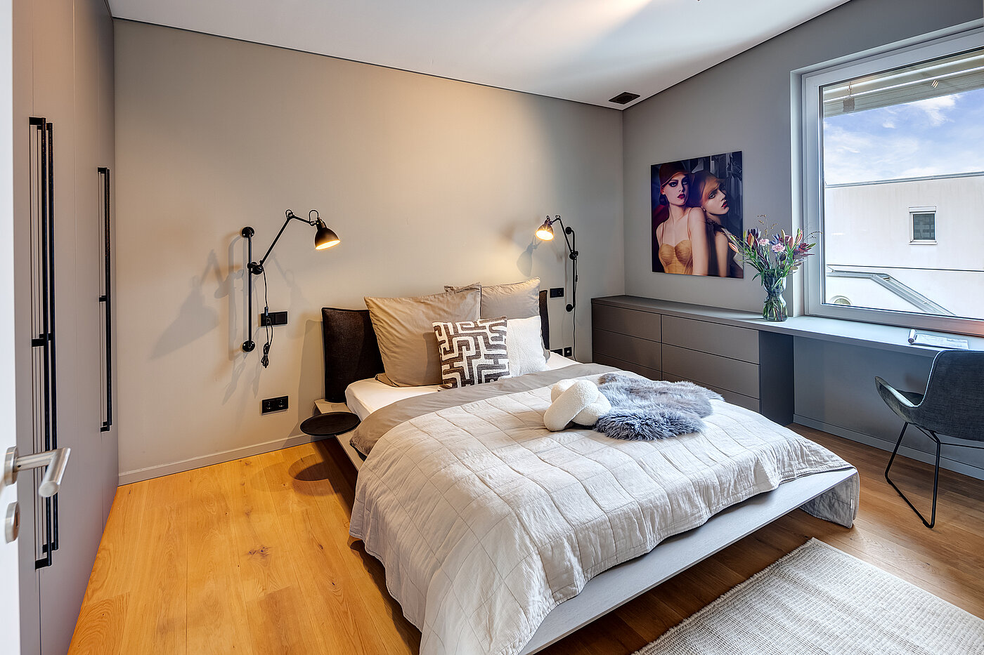 Penthouse mit 2 Zimmern | München-Maxvorstadt | 704271 | Schlafzimmer mit...