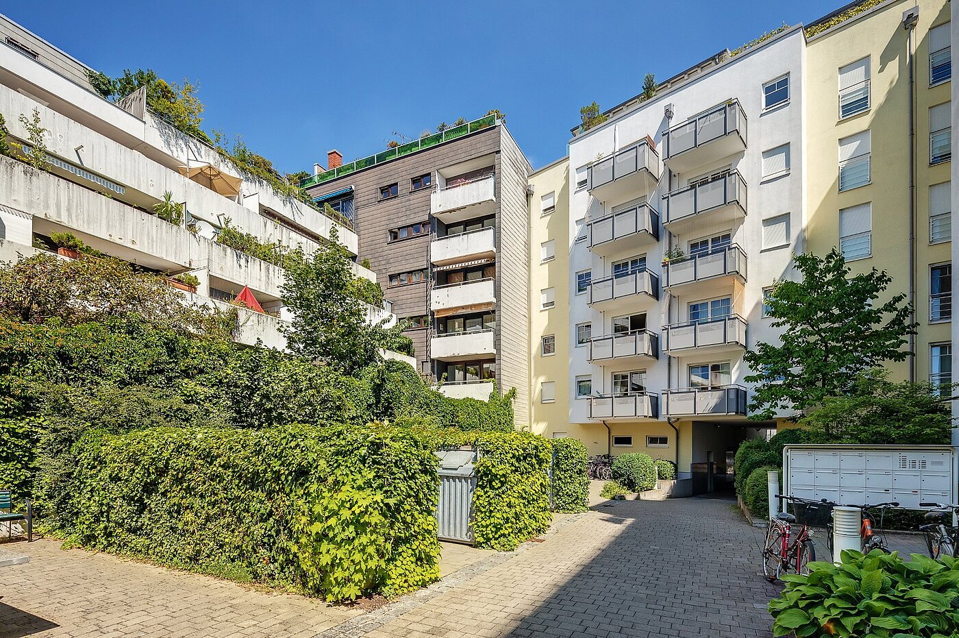 Etagenwohnung mit 1 Zimmer | München-Schwabing | 2007ML2 | Hofseite