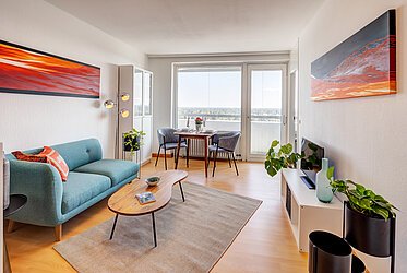 Solln: Möbliertes Apartment mit Panoramablick