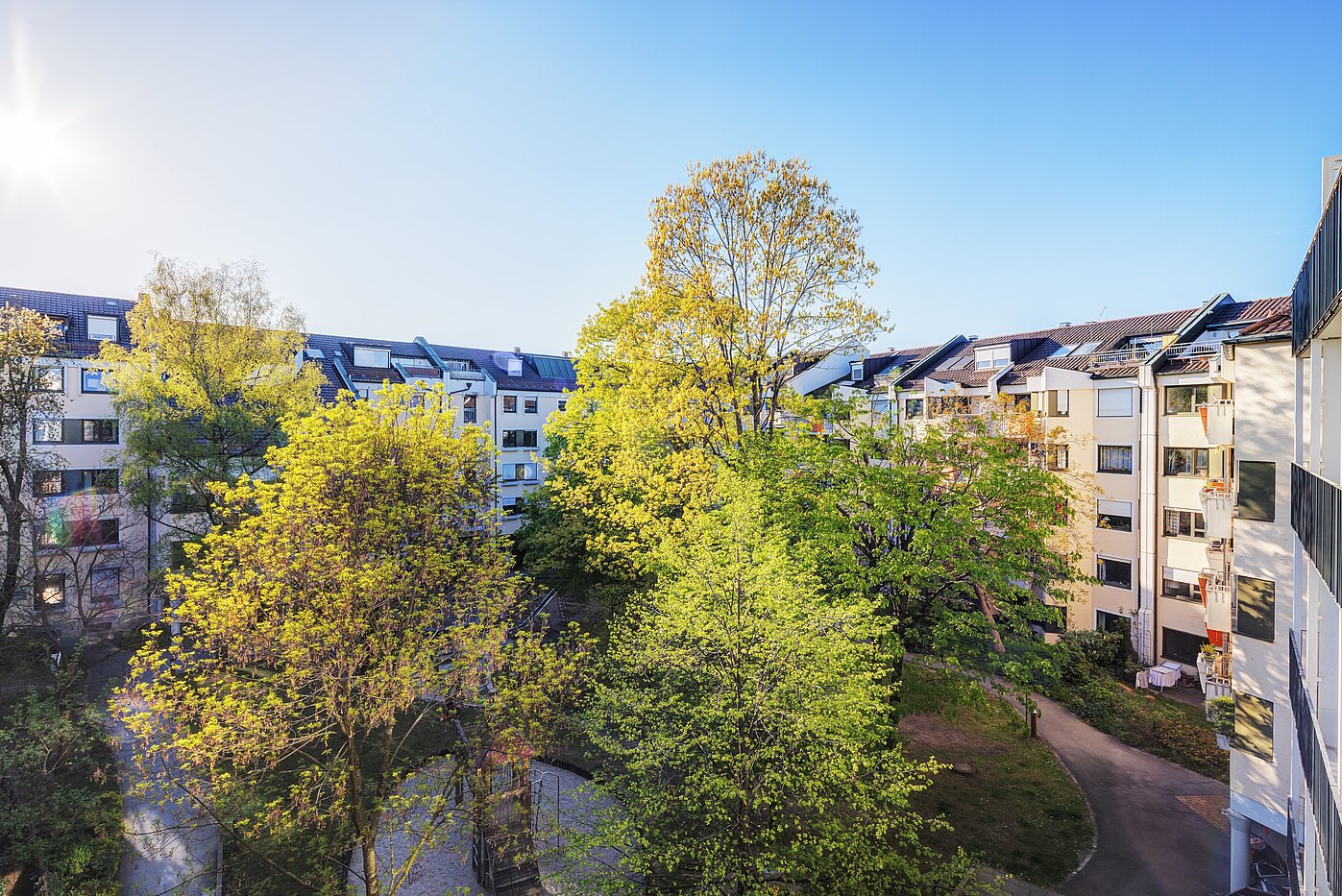 Apartment mit 1.5 Zimmern | München-Bogenhausen | 70378 | ...mit Blick ins Grüne