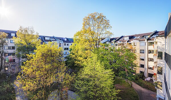 Apartment mit 1.5 Zimmern | München-Bogenhausen | 70378 | ...mit Blick ins Grüne