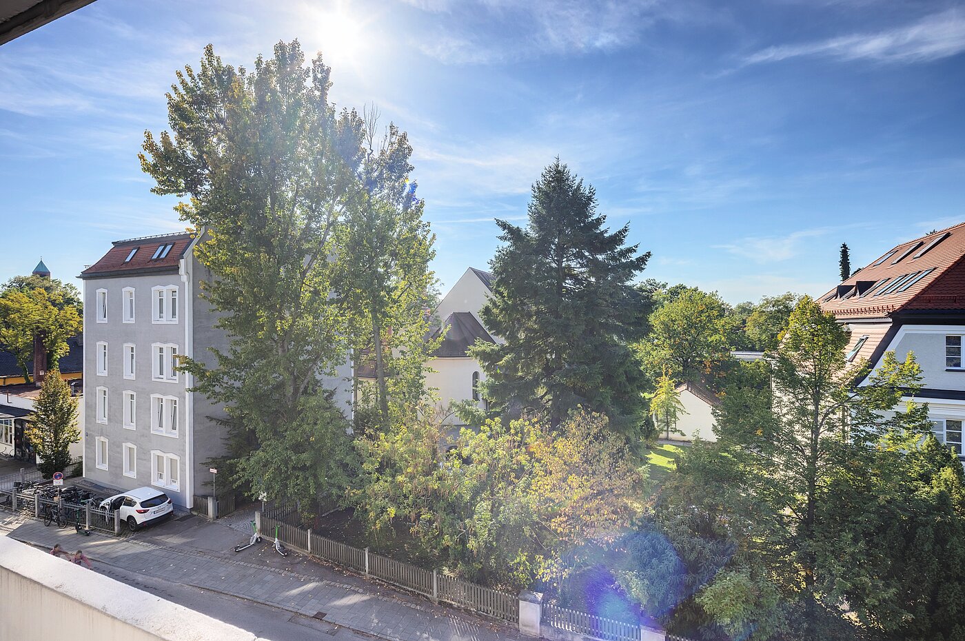 Apartment mit 1 Zimmer | München-Laim | 70503 | Blick vom Balkon