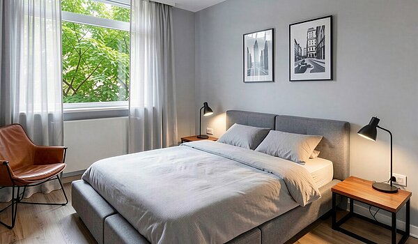 Etagenwohnung mit 4 Zimmern | München-Aubing | 70276 | KI-generiertes Möblierungsbeispiel