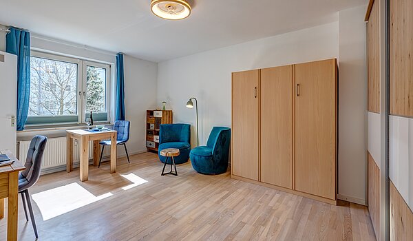Etagenwohnung mit 1 Zimmer | München-Schwabing | 70454 | Wohnen, Arbeiten und...