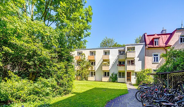 Etagenwohnung mit 1 Zimmer | München-Schwabing | 2210ML3 | ...im grünen Innenhof