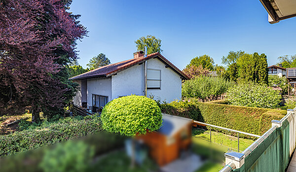 Etagenwohnung mit 3.5 Zimmern | Bad Aibling | 70442 | Blick vom Westbalkon
