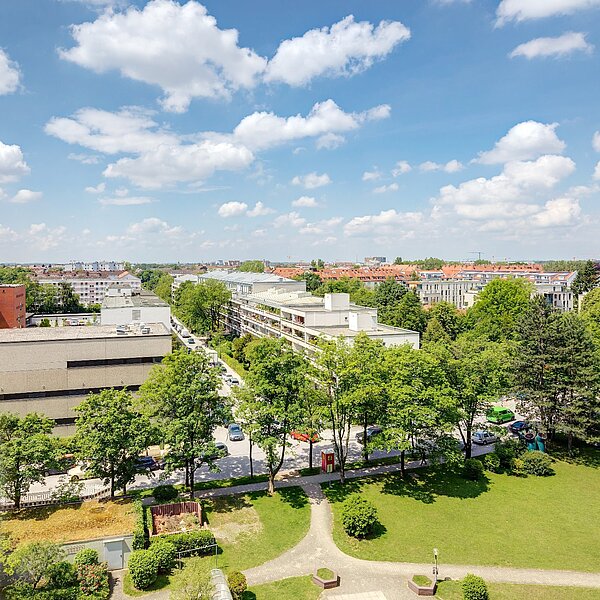 Laim: 1-Zimmer Apartment im 8. OG. mit Weitblick