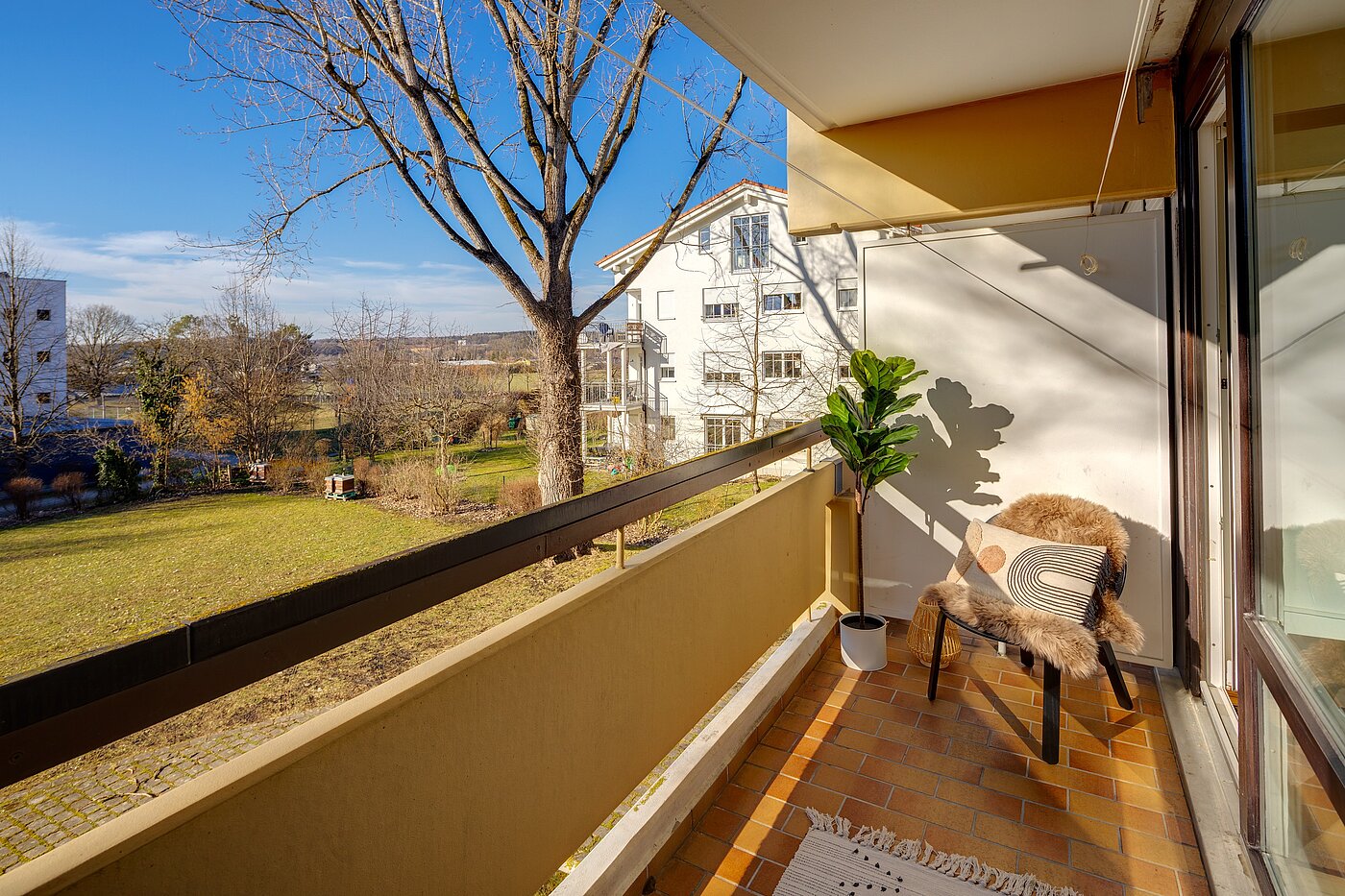 Etagenwohnung mit 1 Zimmer | Herrsching am Ammersee | 2302ML2 | Westbalkon mit Aussicht