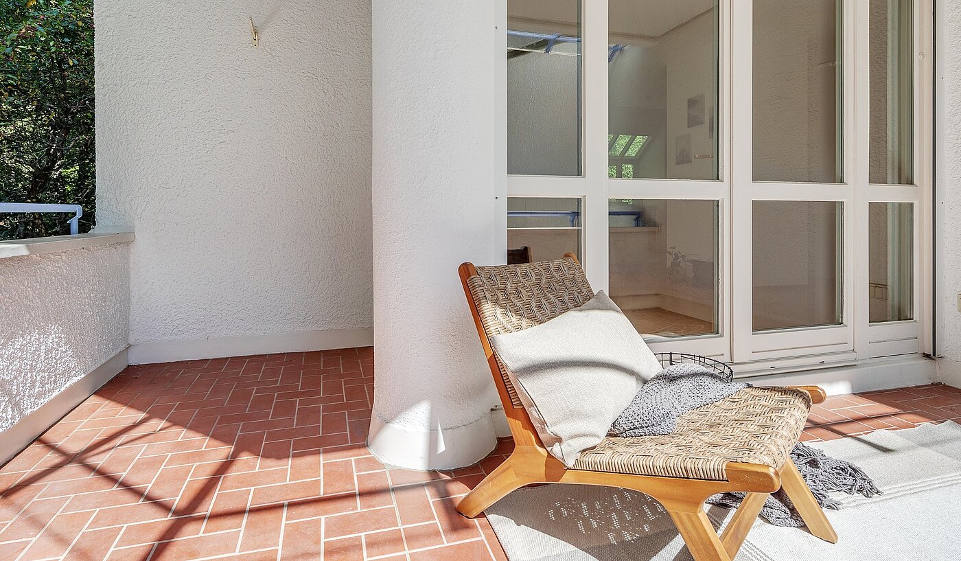 Etagenwohnung mit 3 Zimmern | München-Harlaching | 1908ML6 | ...Süd-West Balkon