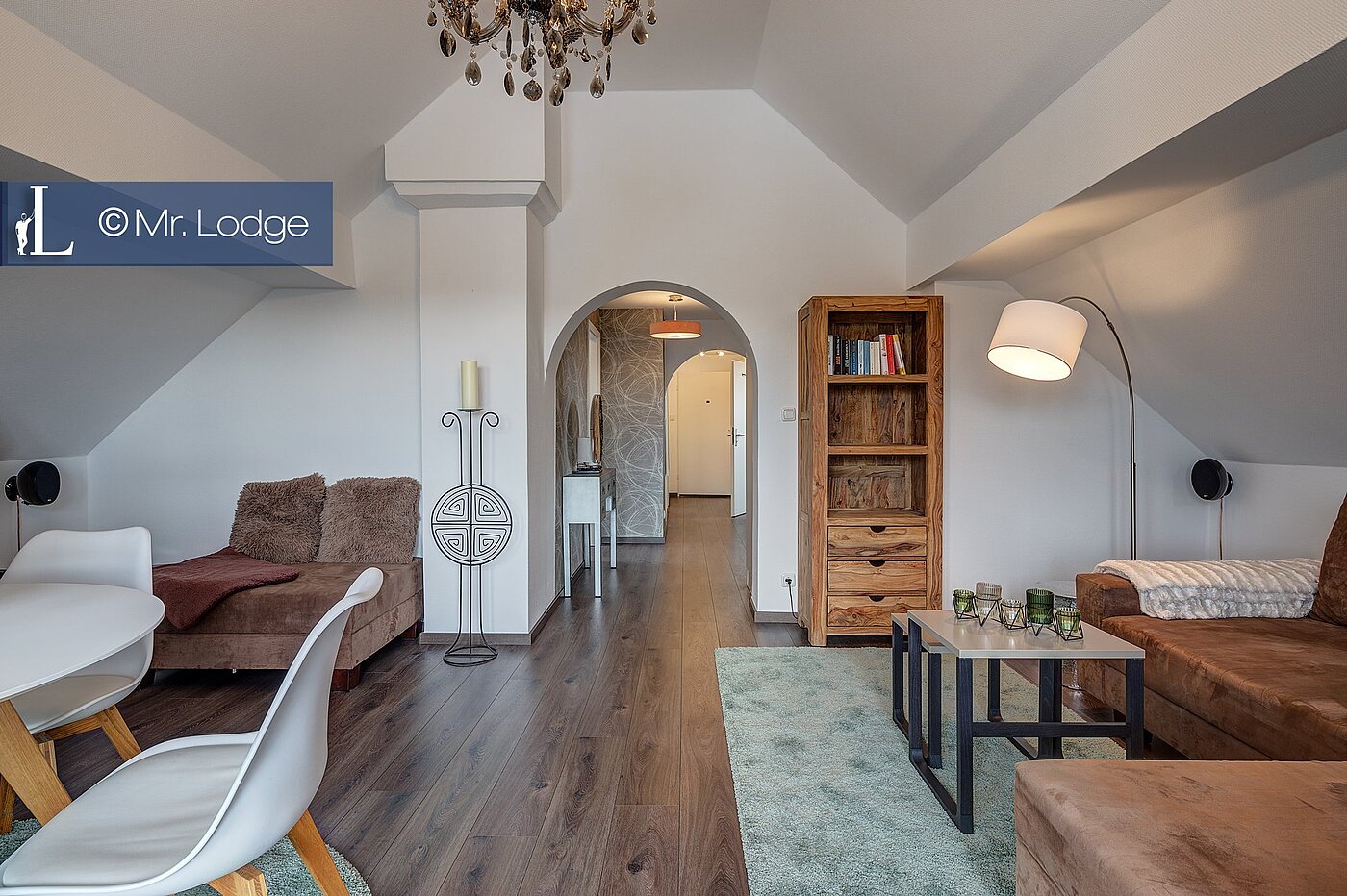 Dachgeschosswohnung mit 3 Zimmern | München-Hasenbergl | 1803D9 | Offener Wohnbereich