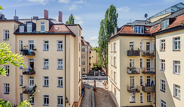 Etagenwohnung mit 2 Zimmern | München-Schwabing | 70434 | ...mit Ausblick